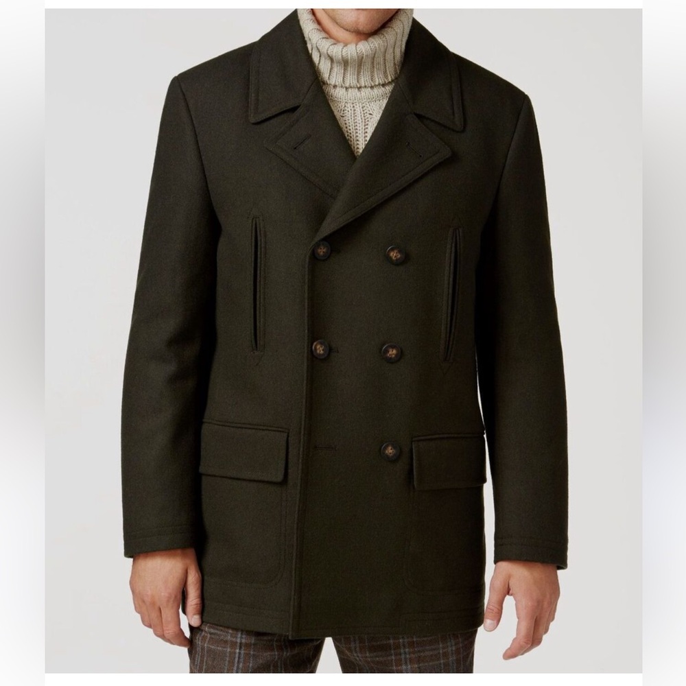 SOLD NWT Michael Korse Men's Brown green  Coat